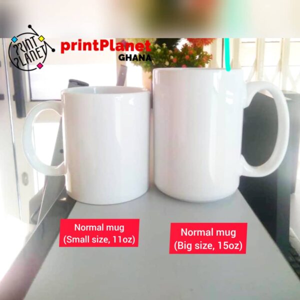 Plain Mugs Customization at Print Planet Ghana